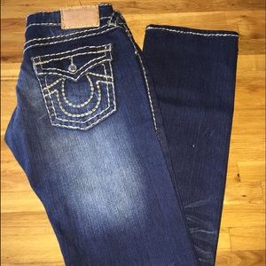 True Religion Natural/Linen Stitch Jeans