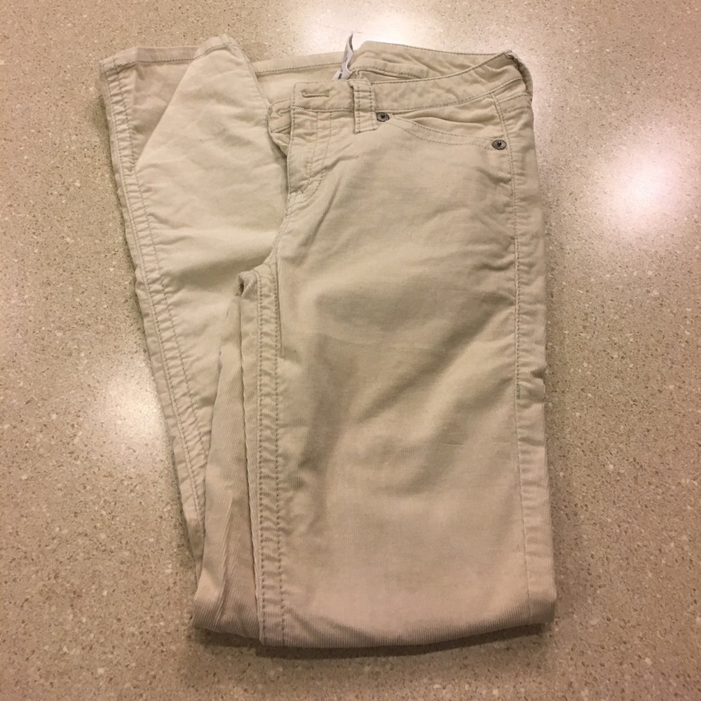 LAST CHANCE Ivory corduroy pants