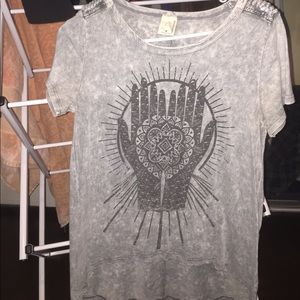 Palm henna printed shirt