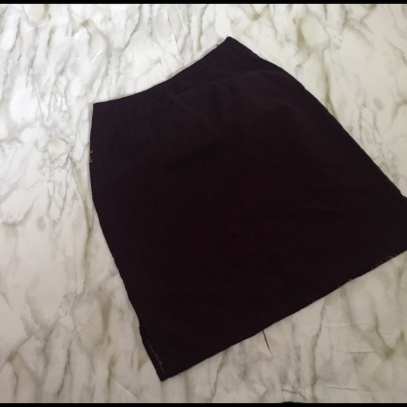 Handmade Aztec Maroon Girls Skirt Side Slits 11x18 - Picture 4 of 6