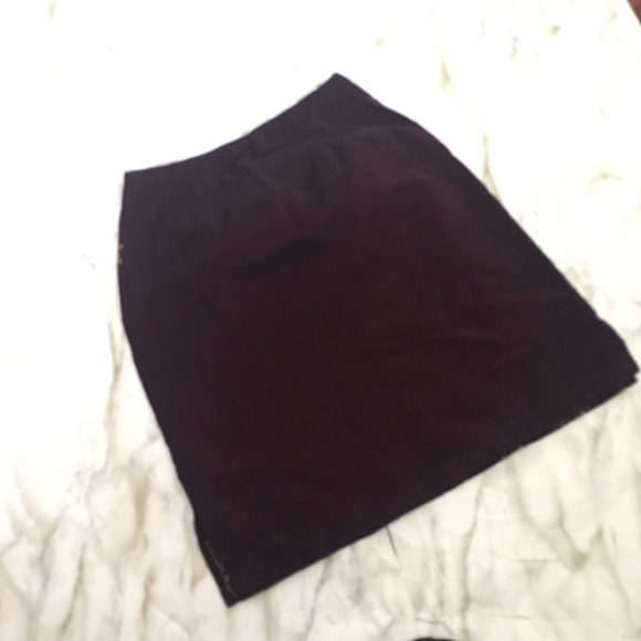 Handmade Aztec Maroon Girls Skirt Side Slits 11x18 - Picture 5 of 6