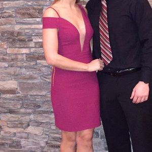 Maroon/Magenta Bebe Dress