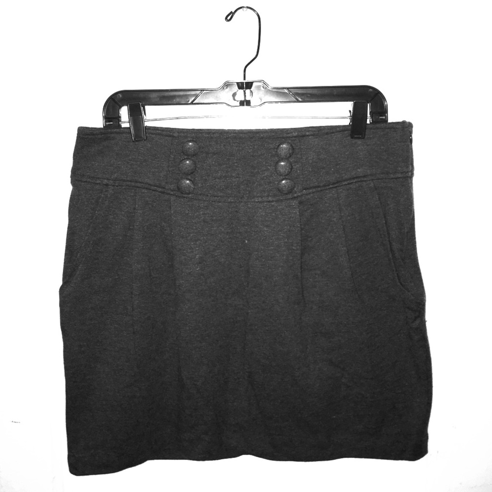 Dark Gray, Pencil Skirt