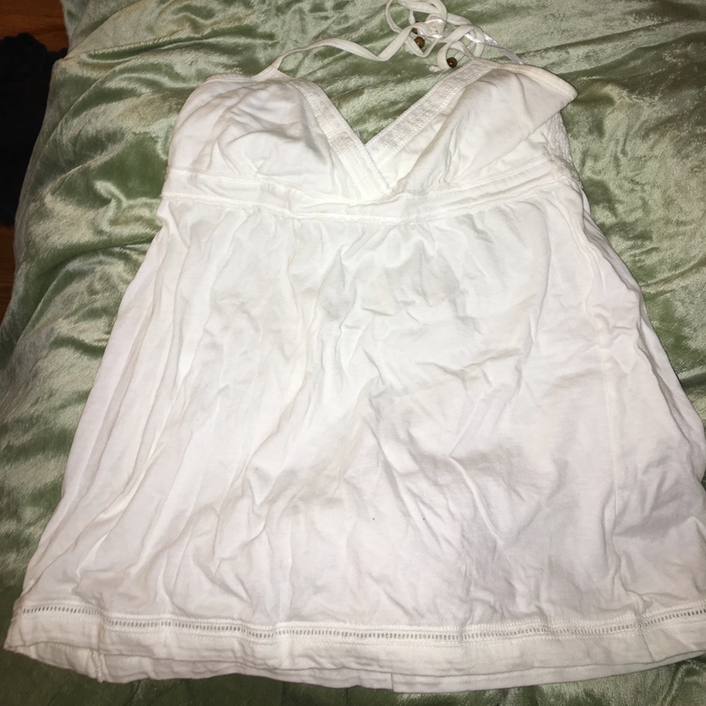 White Halter Top