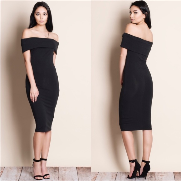 💙Off the Shoulder Dress - Picture 3 of 4