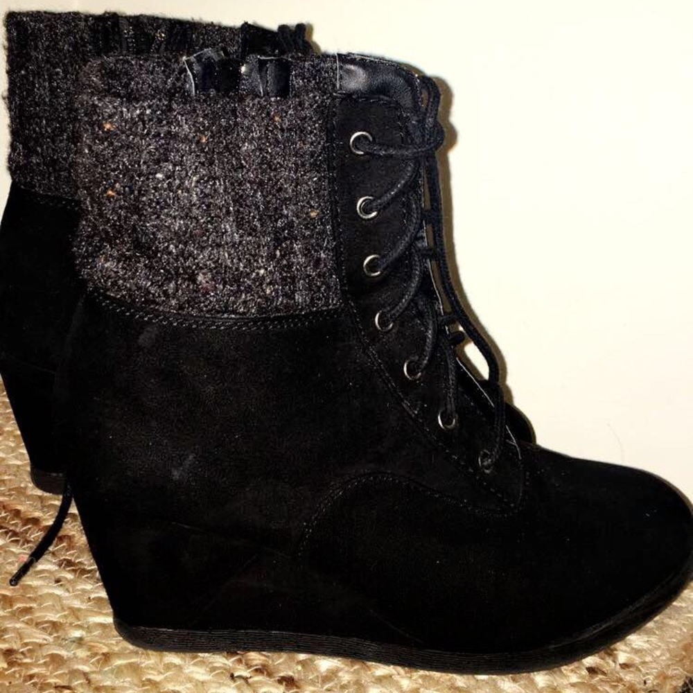 Suede booties