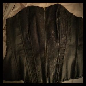 Torrid black corset-style bustier