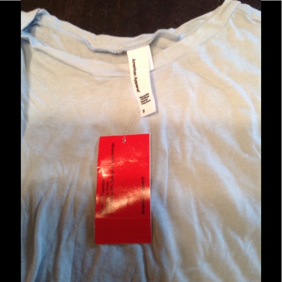 SALE New! AA sheer pale blue cotton modal top💕 - Picture 3 of 4