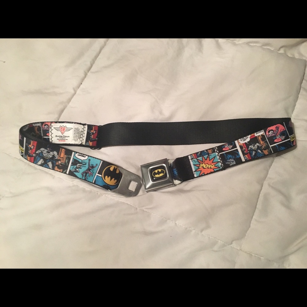 Batman seatbelt buckle belt