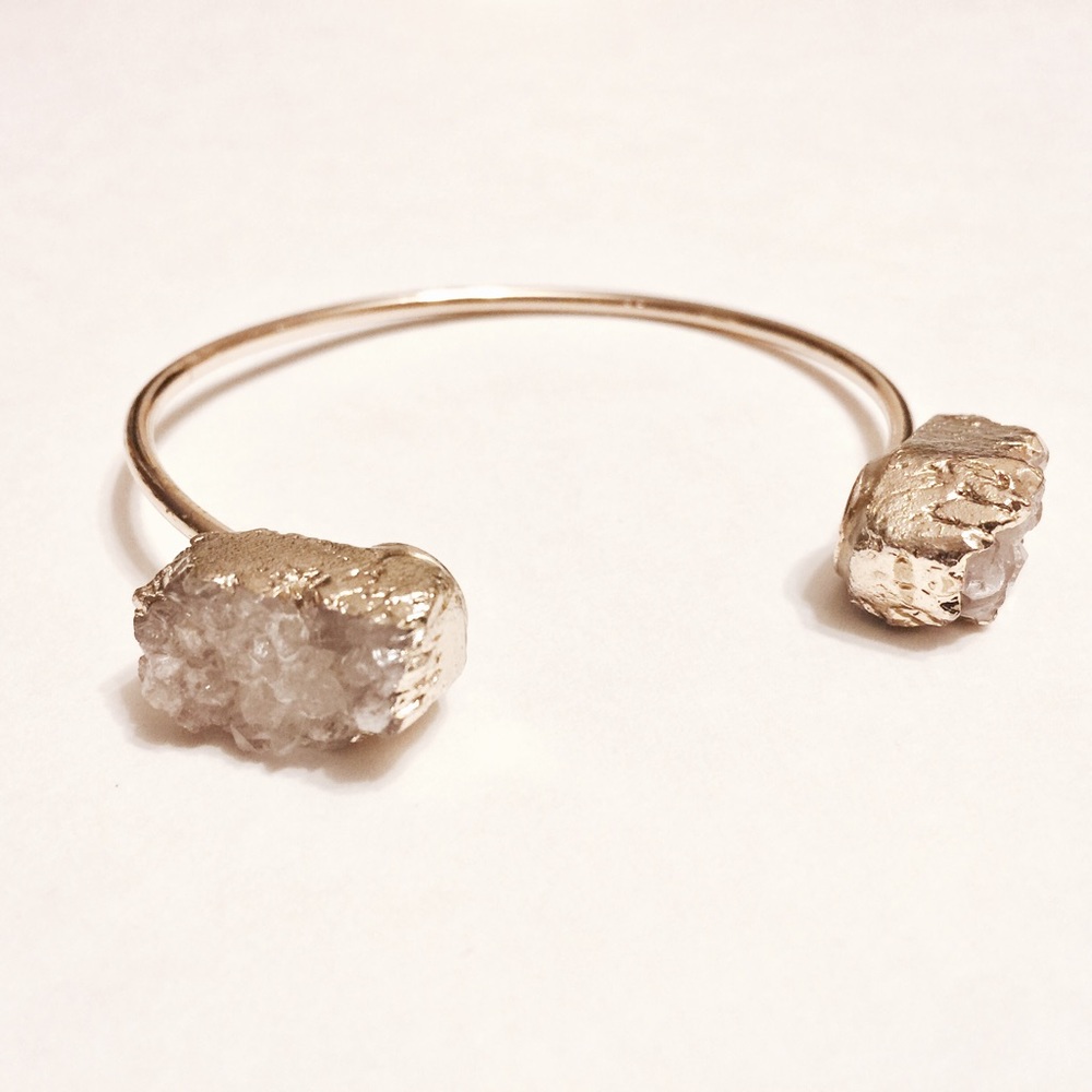 Quartz Open Bracelet