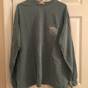 Morgan Row long sleeve green shirt