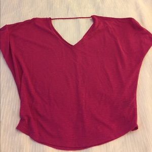 Pink shirt sleeve express top!