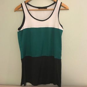 Black green white striped the limited tank XS