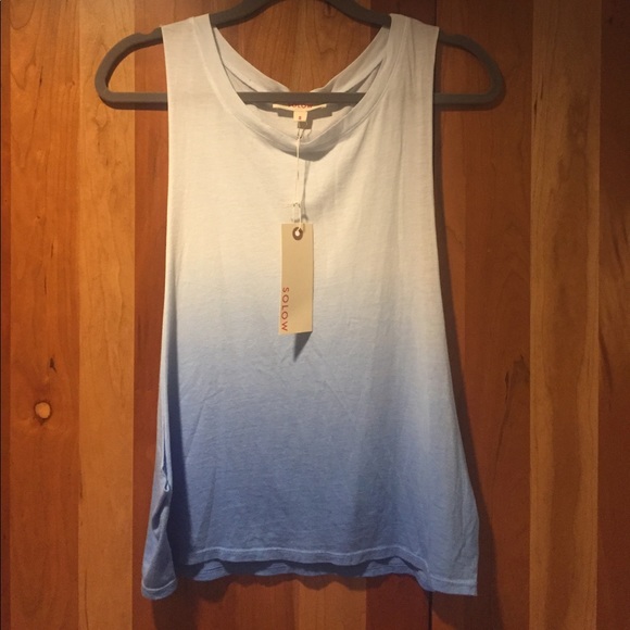 Solow blue ombré Muscle tank - Picture 1 of 3