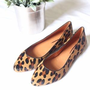 Madewell Calf Hair Leopard Flats