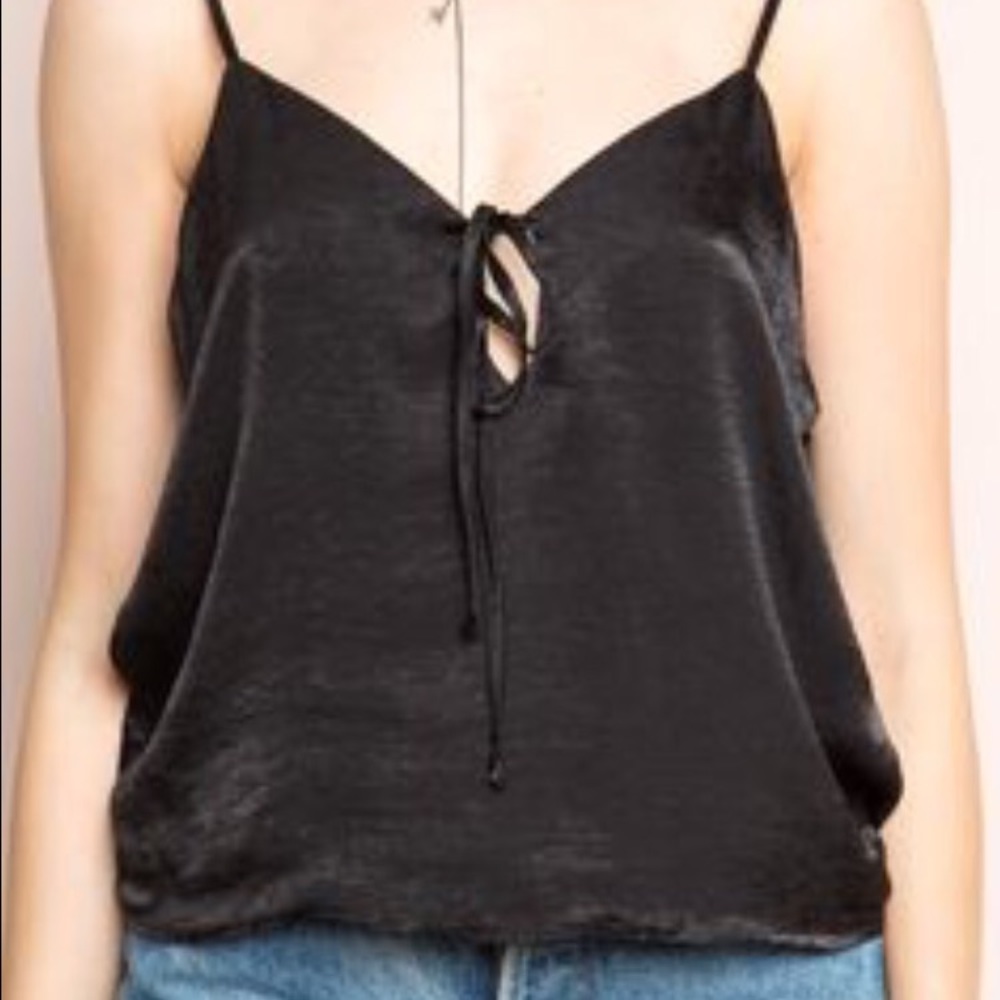 Ace Silk Black Tank