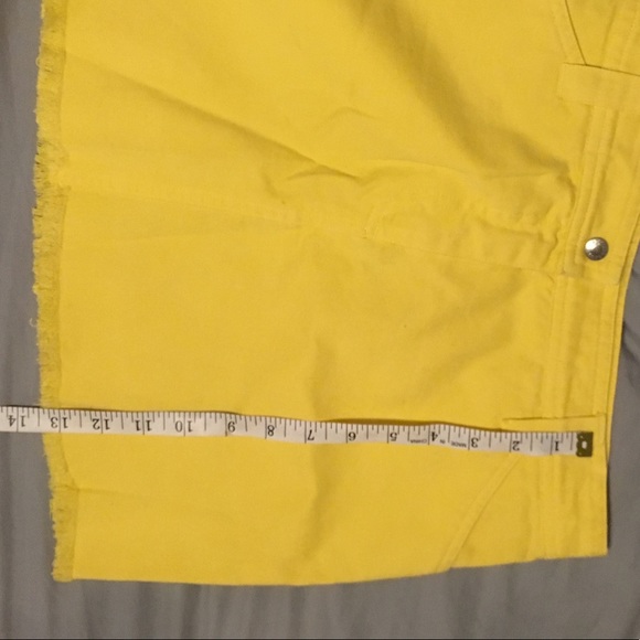 DOLCE & GABBANA YELLOW COTTON 4 POCKET MINI SKIRT - Picture 6 of 7