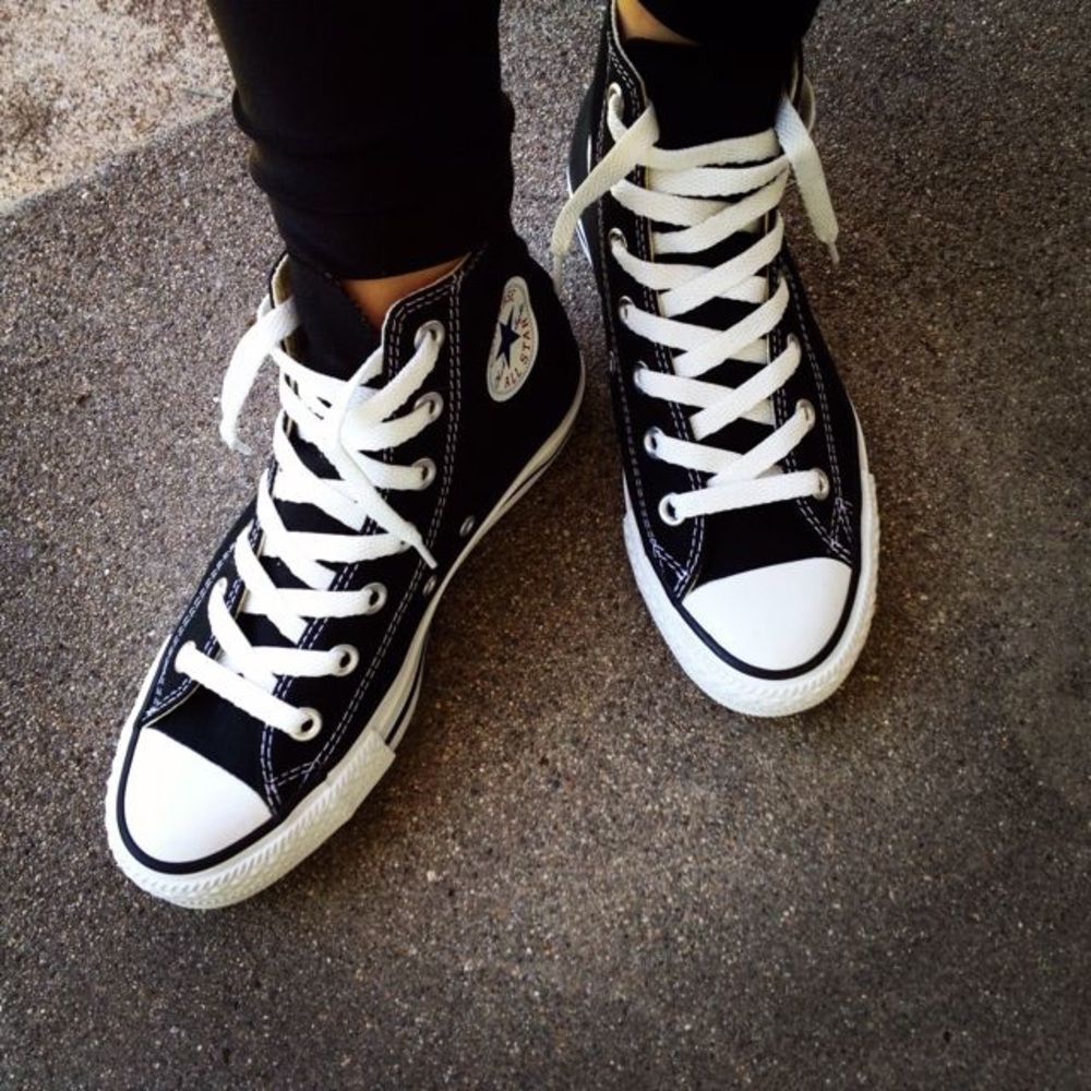 Black High Top Converse