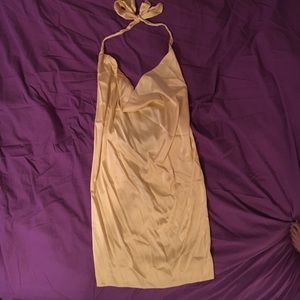 BCBG Yellow Halter Dress
