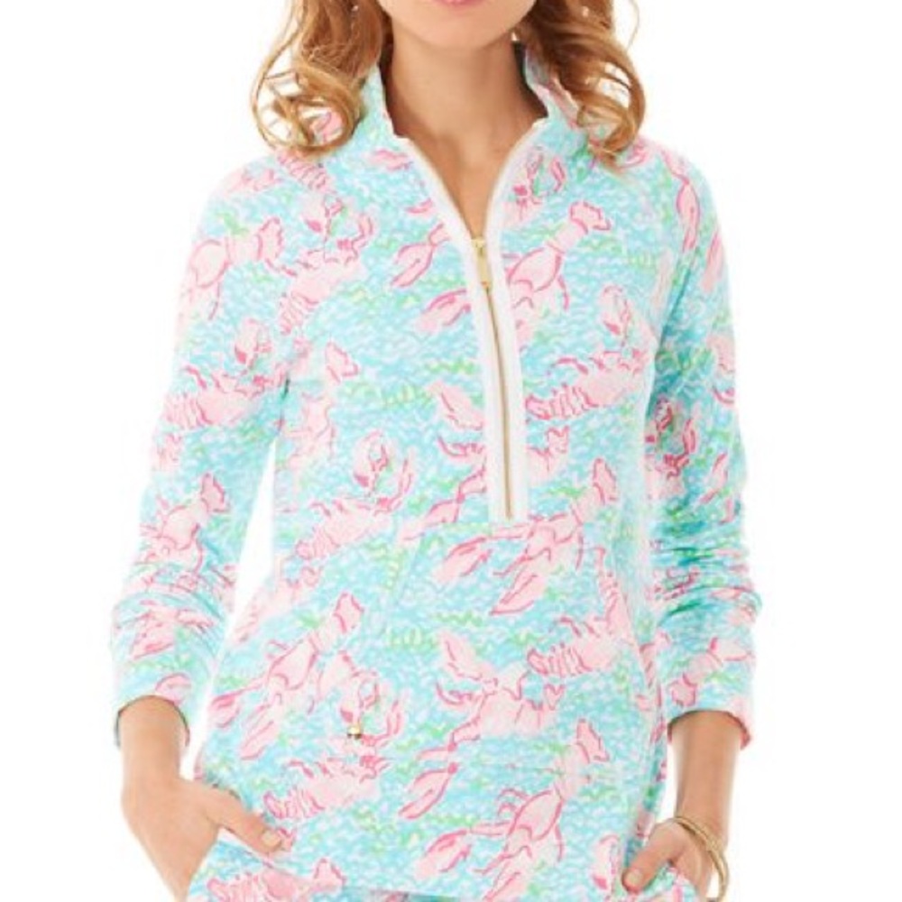 Lilly Pulitzer lobstah print pullover