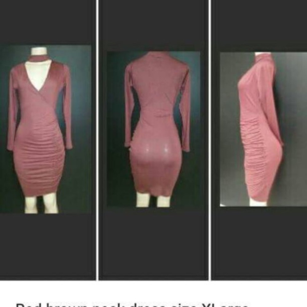 Choker Ruched Dress