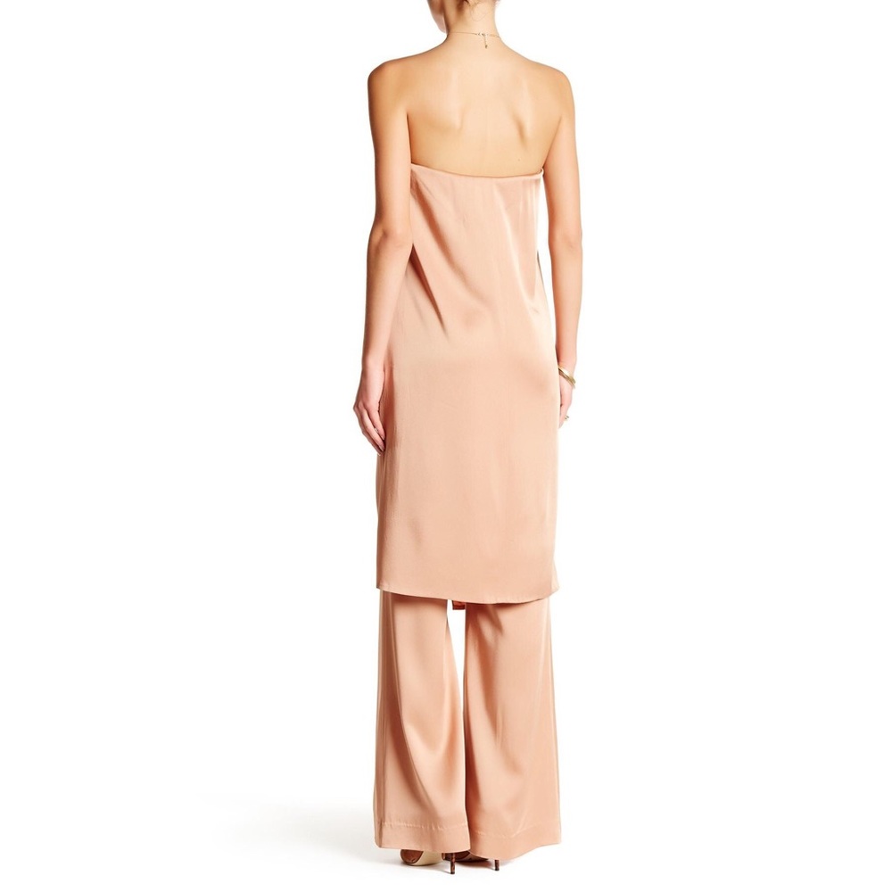 Hazelnut Rachel Zoe Chester Layered Satin Jumpsuit - Picture 3 of 3