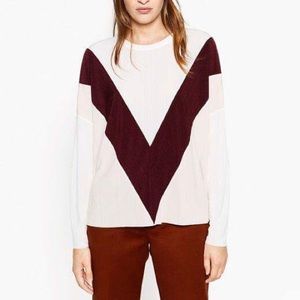 Zara color block top