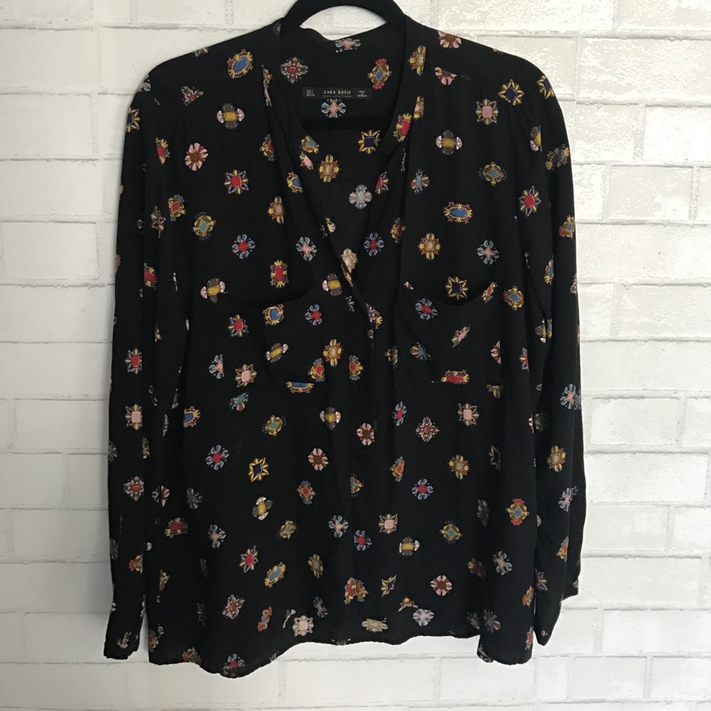 Zara Printed Button Down - image 2