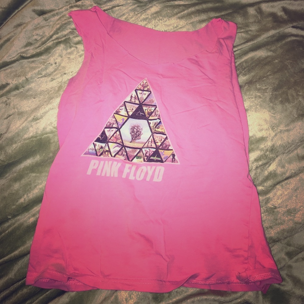 Pink Floyd Cut Crop Top/ Muscle Tee
