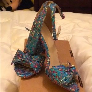asos block heel Sandal UK SIZE 5 never used multi