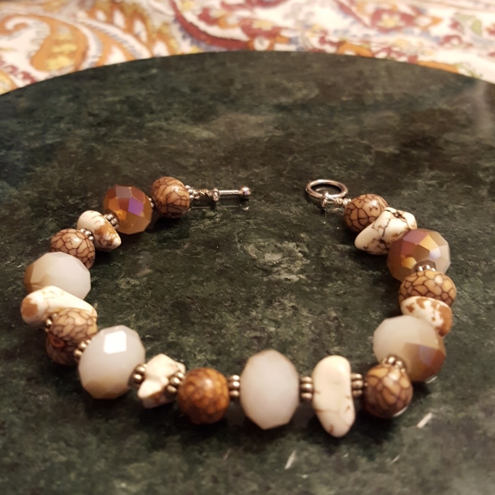 Stone & Glass Bracelet