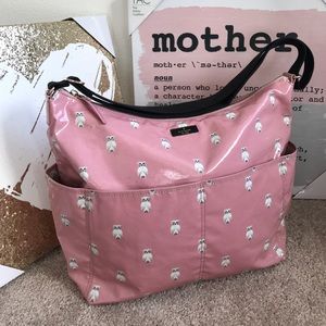 Serena Daycation Baby Bag Painterly Owl Print