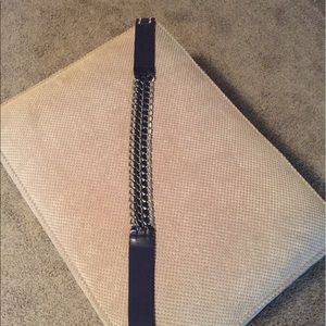 White House Black Market navy blue belt