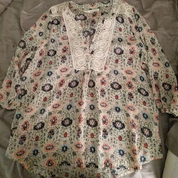 Maurices Tops - Maurice's sheer patterned top
