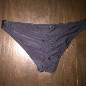 Black cheeky bikini bottoms