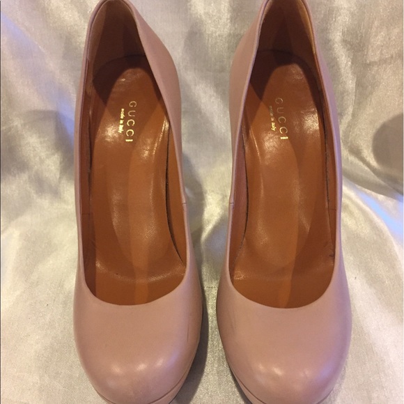 ✴️sold✴️Gucci Leather Mauve Pumps size 37 7 - Picture 3 of 8