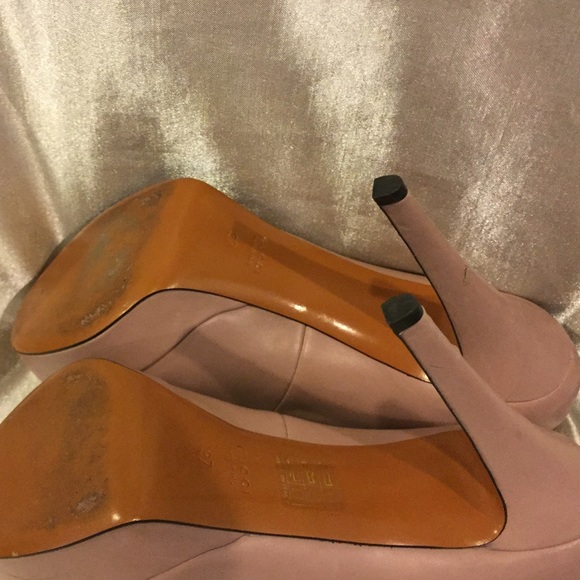 ✴️sold✴️Gucci Leather Mauve Pumps size 37 7 - Picture 7 of 8