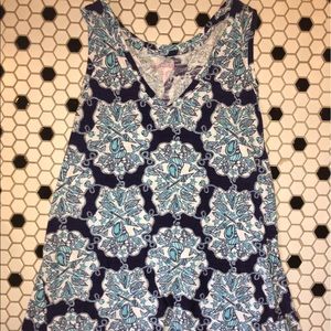 Lilly Pulitzer Blue Patterned Tank!!