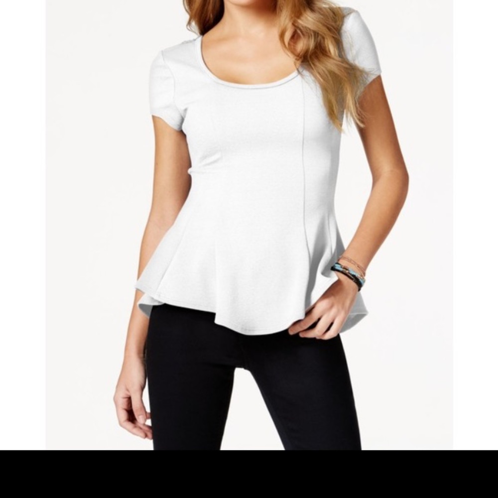 Nice peplum tunic with beautiful back!!
