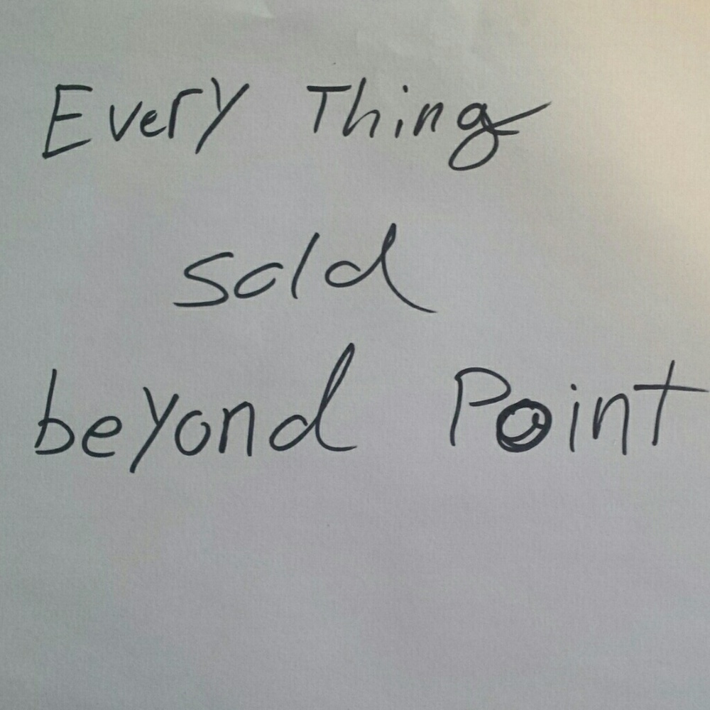Everything past this has been sold