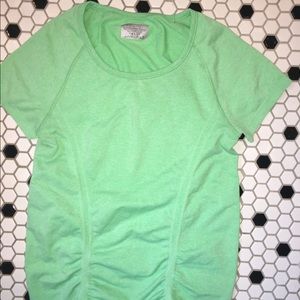 Bright green Athleta workout shirt