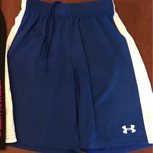 YSM Boys Blue UA Shorts