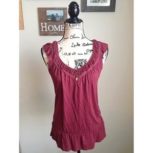 🔴 5 for $25 🔴 JimmyZ Embellished Maroon Tank Top