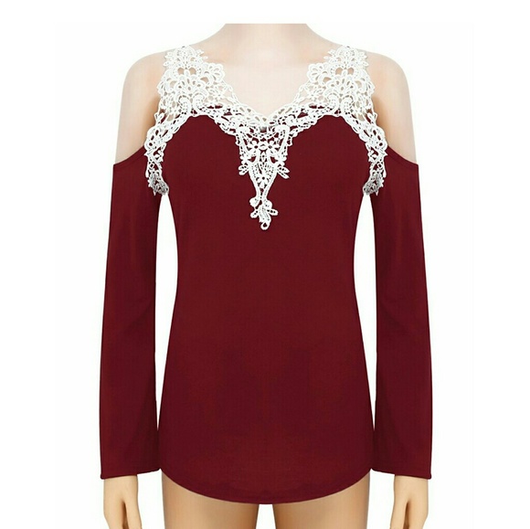 Lace cut off top - Picture 1 of 4