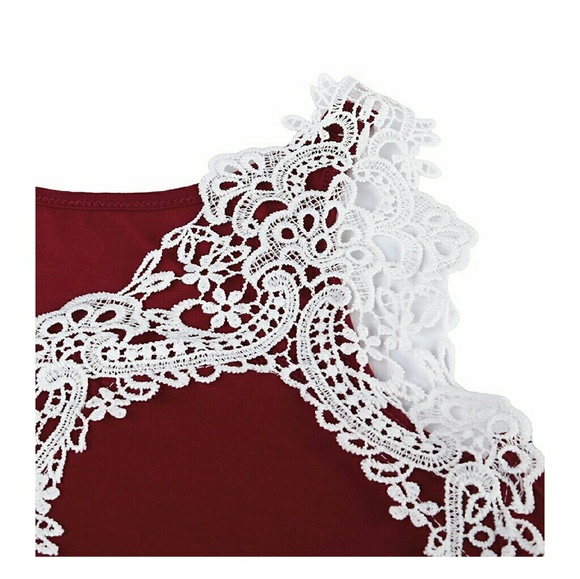 Lace cut off top - Picture 3 of 4