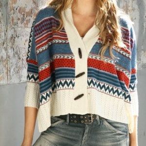 Slouchy dolman sleeved oversized boho sweater