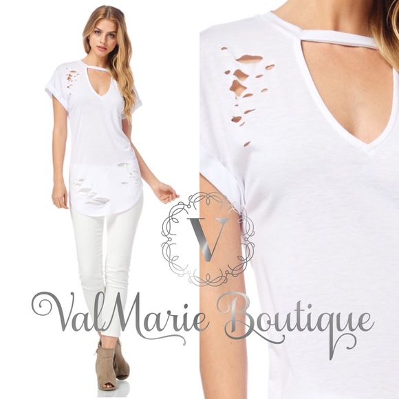 Destroyed Long and Lean Tshirt - Picture 2 of 3