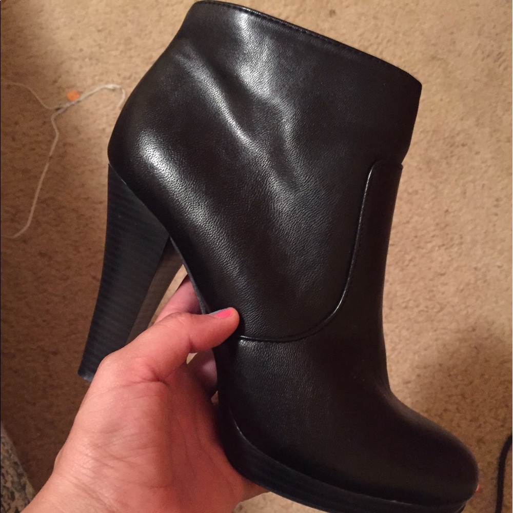 Black ankle boots