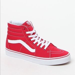 Red high top vans
