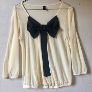 Vintage blouse.  See through. Cute.